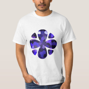 Camiseta Arte a cores, azul
