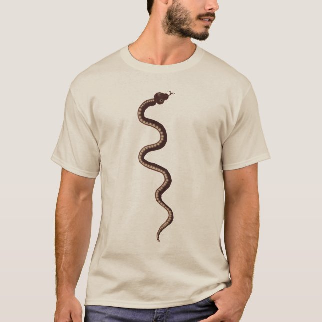 Camiseta Arte Aboriginal do Deserto Cobra (Frente)