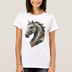Camiseta Arte abstrata cinza divertida Design v2