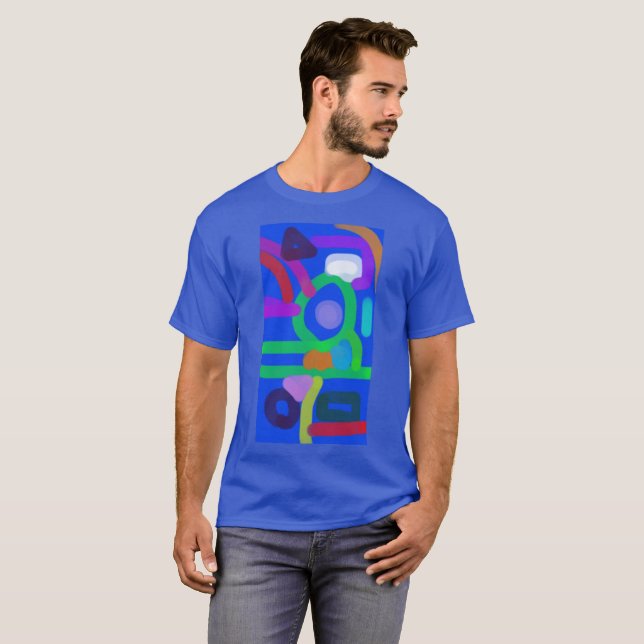 Camiseta Arte abstrata colorida 12 (Frente Completa)