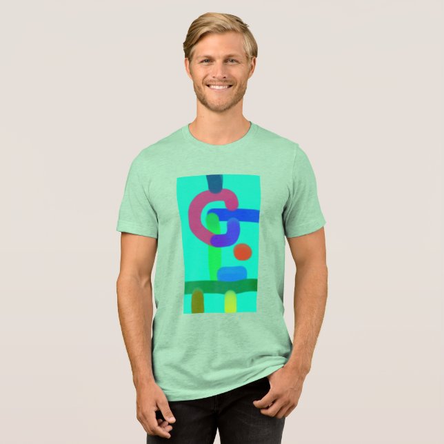 Camiseta Arte abstrata colorida 13 (Frente Completa)