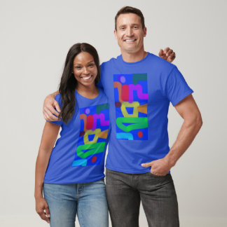 Camiseta Arte abstrata colorida 19