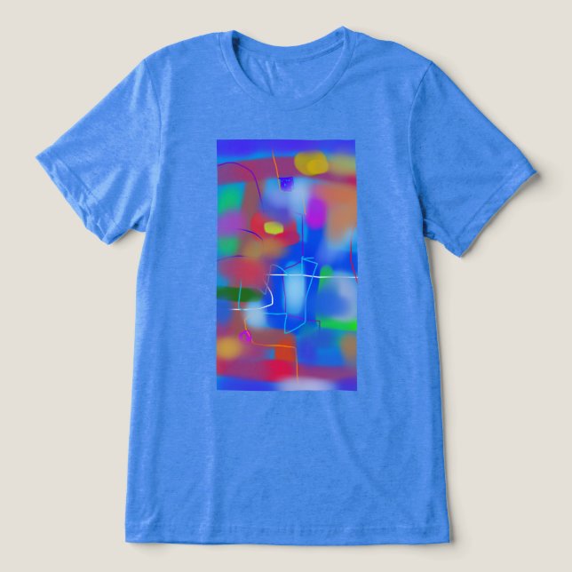 Camiseta Arte abstrata colorida 6 (Design frontal)