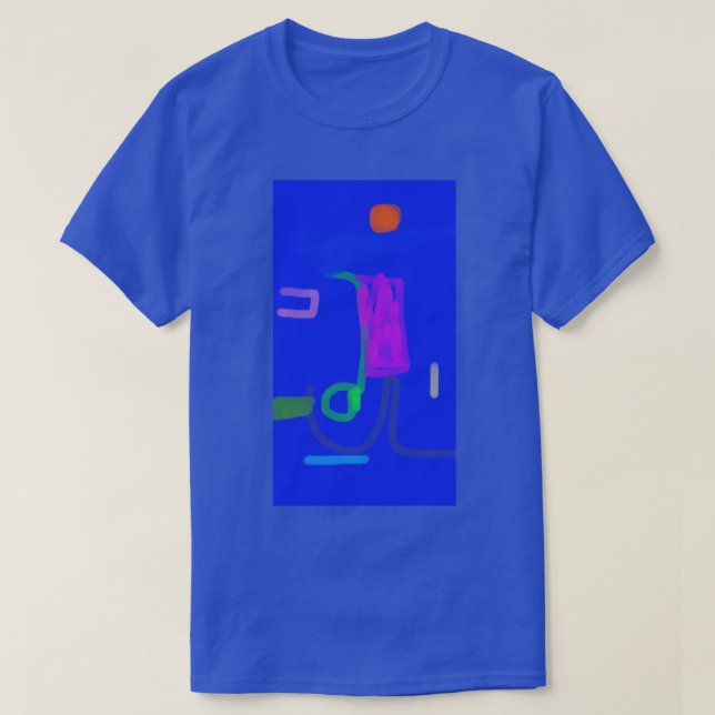 Camiseta Arte abstrata colorida 8 (Frente do Design)
