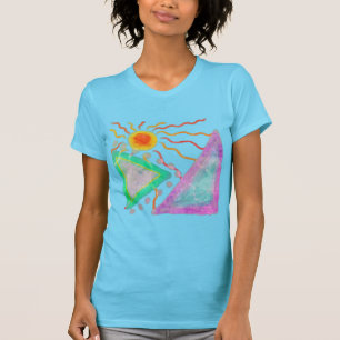 Camiseta Arte abstrata colorida para vestir