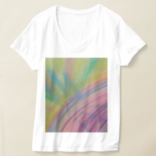 Camiseta Arte abstrata colorida única P9