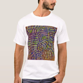 Camiseta Arte abstrata com estêncil Gelli Print