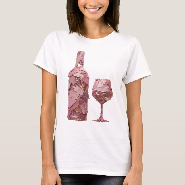 Camiseta Arte abstrata dourada com design atraente (Frente)