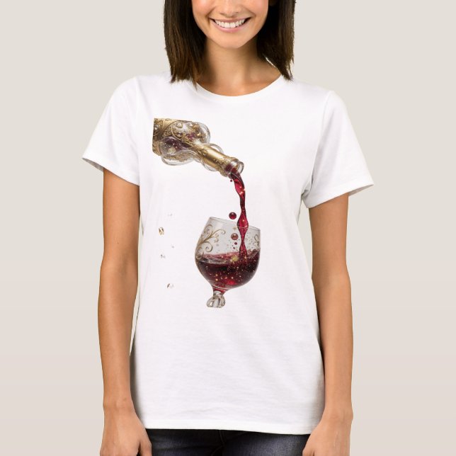 Camiseta Arte Abstrata em Ouro Fresco Design (Frente)