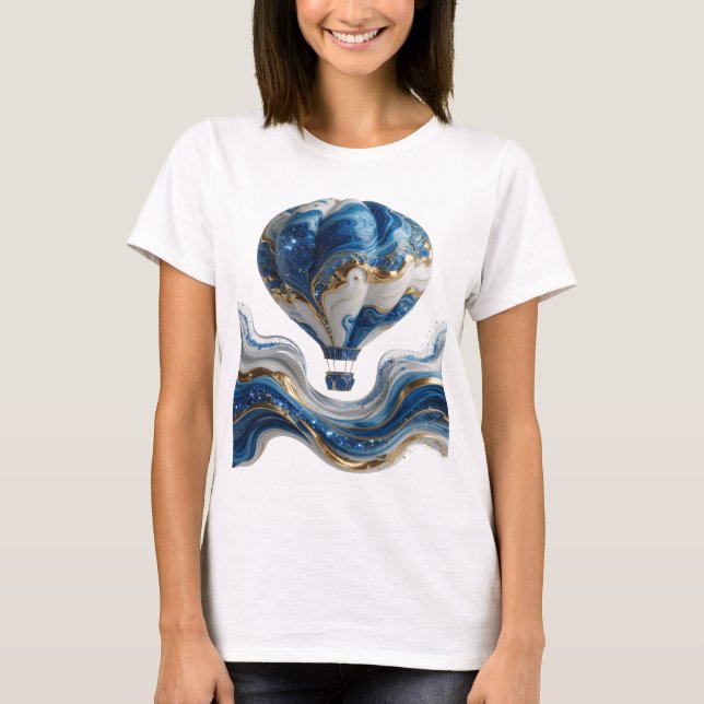 Camiseta Arte abstrata em ouro impressionante Declaração de (Frente)