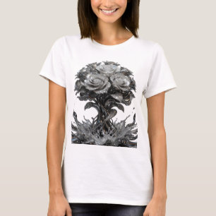 Camiseta Arte Abstrata em Prata Bold ARTE VESTÍVEL v2