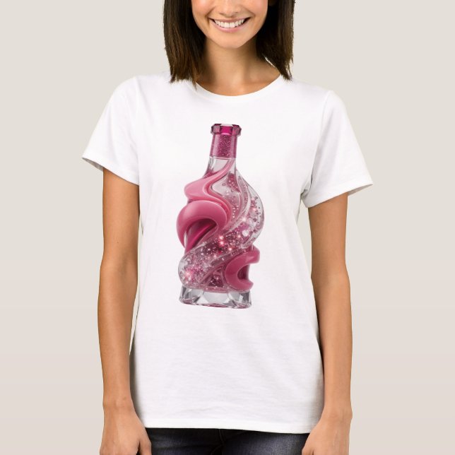 Camiseta ARTE ABSTRATA em Prata Bold Impressão de Moda (Frente)