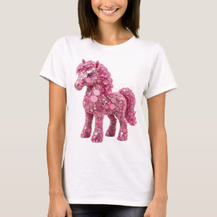 Camiseta Arte abstrata em prata brilhante Design v2