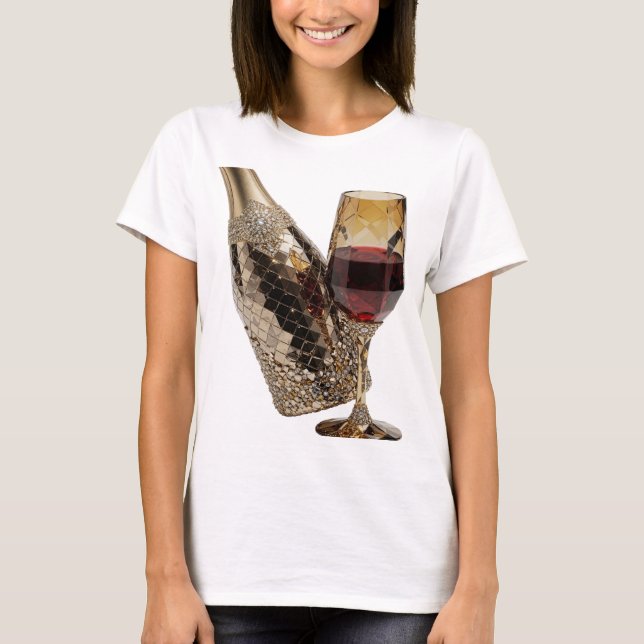 Camiseta Arte abstrata em prata DESIGN (Frente)