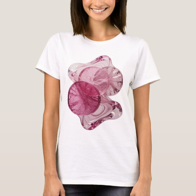 Camiseta Arte abstrata em prata impressionante Design Gráfi (Frente)