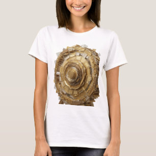 Camiseta Arte abstrata em prata impressionante MODA IMPRESS