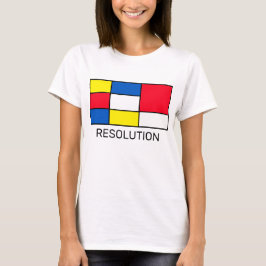 Camiseta Arte abstrata estilo Mondrian