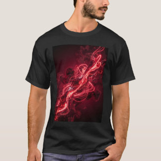 Camiseta Arte Abstrata Fluida Líquido Vermelho Surreal