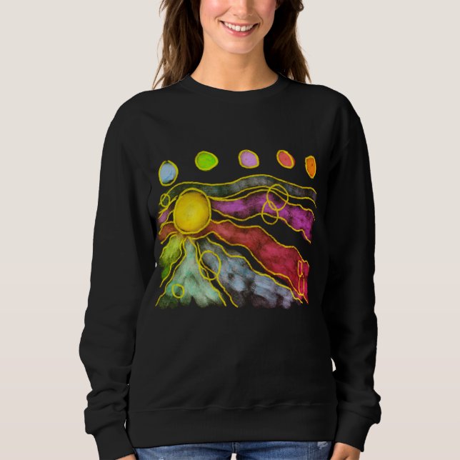 Camiseta Arte abstrata funky para vestir (Frente)