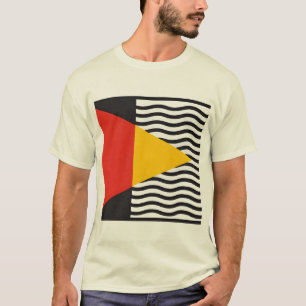 Camiseta Arte abstrata geométrica Bauhaus minimalista quadr