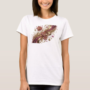 Camiseta Arte abstrata laranja DESIGN