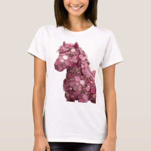 Camiseta Arte abstrata prateada atraente ARTE ABSTRATA Desi
