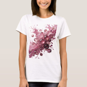 Camiseta Arte abstrata prateada atraente Arte vestível v2