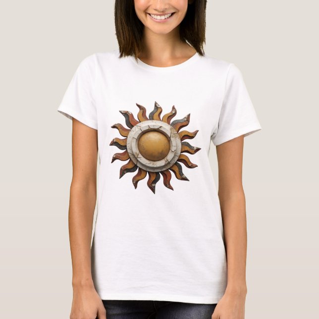 Camiseta Arte abstrata prateada com arestas ABSTRACT ART De (Frente)