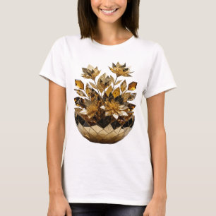 Camiseta Arte abstrata prateada com arestas ABSTRACT ART De
