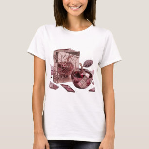Camiseta Arte abstrata prateada com design arrojado v2