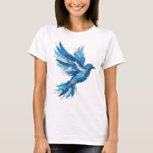 Camiseta Arte abstrata prateada com design ousado v2