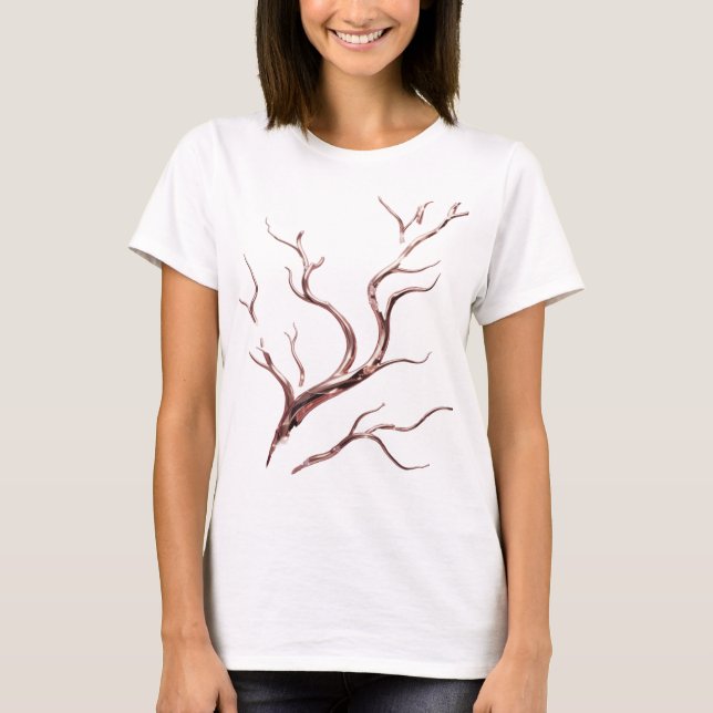 Camiseta Arte abstrata prateada com toque ousado v2 (Frente)