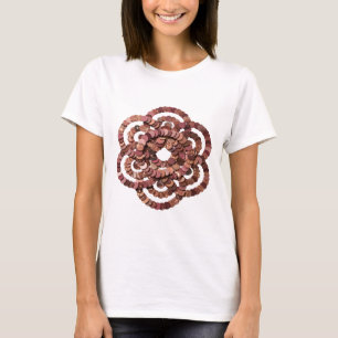Camiseta Arte abstrata prateada DESIGN MODERNO Divertido