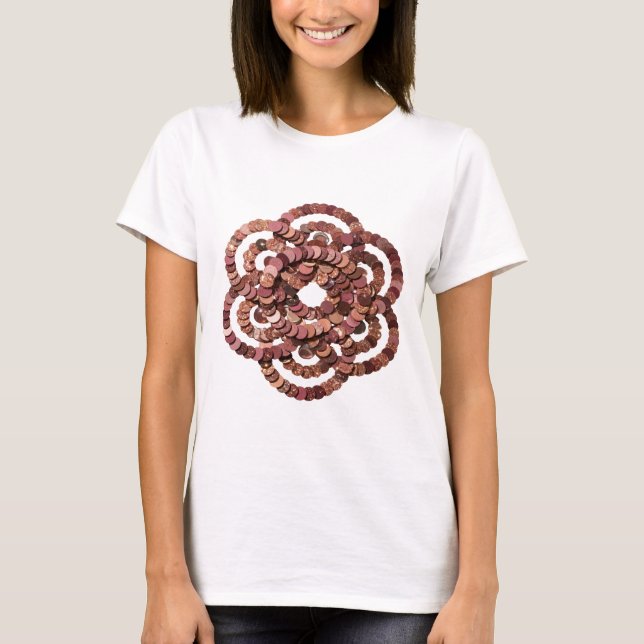 Camiseta Arte abstrata prateada DESIGN MODERNO Divertido (Frente)