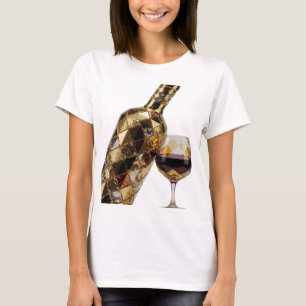 Camiseta Arte abstrata prateada DESIGN MODERNO v2
