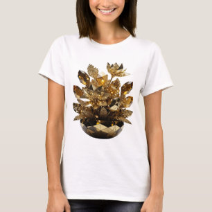 Camiseta Arte abstrata prateada divertida Impressão de moda