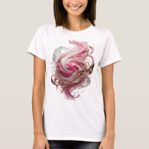 Camiseta Arte abstrata prateada e elegante Arte abstrata v2