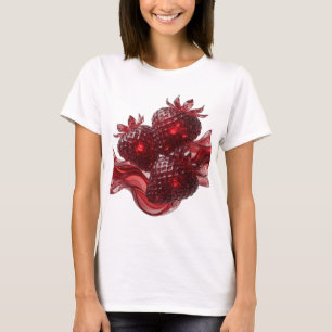 Camiseta Arte abstrata prateada e linda Design abstrato
