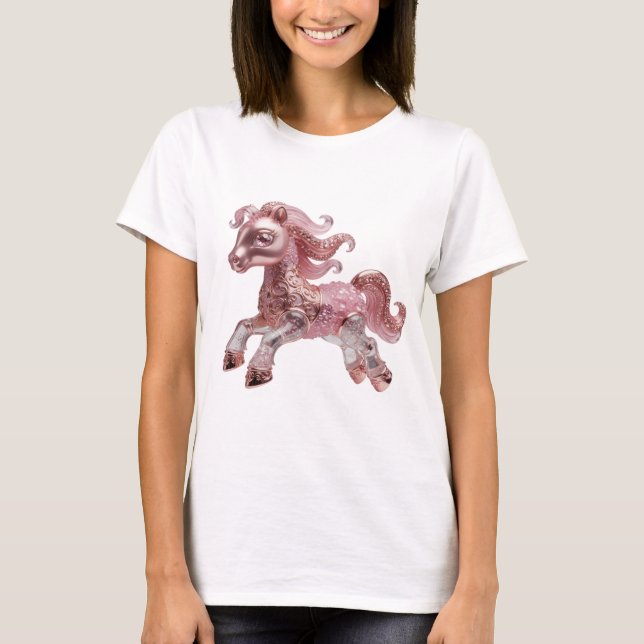 Camiseta Arte abstrata prateada e moderna com design gráfic (Frente)