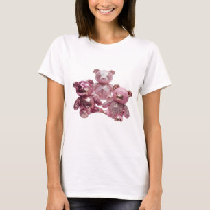 Camiseta Arte abstrata prateada e ousada Design Gráfico