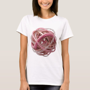 Camiseta Arte abstrata prateada espirituosa Design Moderno