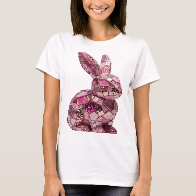 Camiseta Arte abstrata prateada ousada Design v2 (Frente)