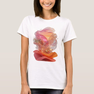 Camiseta Arte abstrata prateada STATEMENT Impressão de Moda
