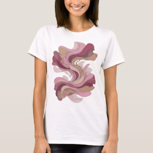Camiseta Arte abstrata prateada vibrante ARTE ABSTRATA Desi