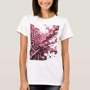 Camiseta Arte abstrata prateada WITTY Design v2