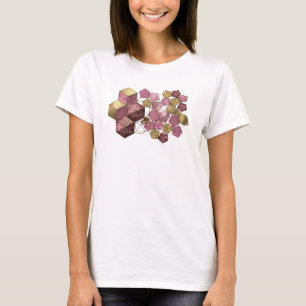 Camiseta Arte abstrata vermelha atraente Design