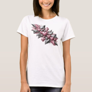 Camiseta Arte abstrata vermelha em impressão de moda STATEM