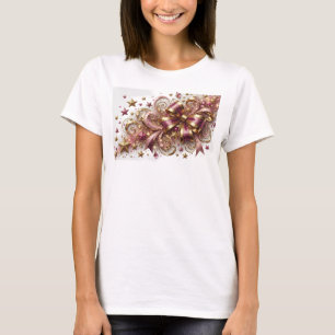 Camiseta ARTE ABSTRATA VERMELHA MODERNA Motivo Artístico
