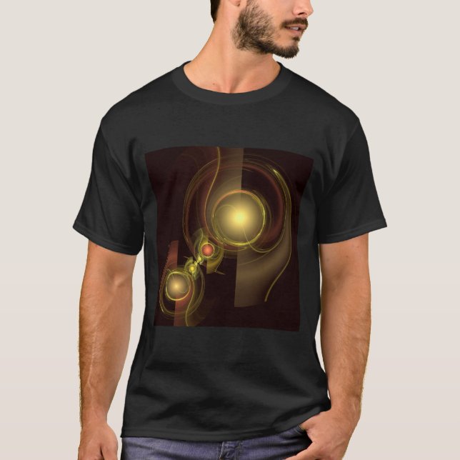 Camiseta Arte Abstrato de Conexão Inteira (Frente)