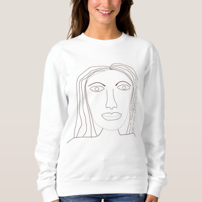 Camiseta arte abstrato de desenho (Frente)